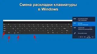 Как менять раскладку клавиатуры и язык ввода в Windows