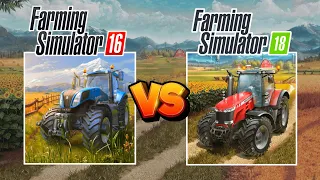 Fs16 Vs Fs18 Game || Farming Simulator 16 vs Farming Simulator 18 | Timelapse #fs18  #fs16 #vs