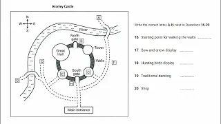 IELTS Listening Map with Answers and Script - Branley Castle