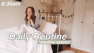 My Current Routine: Final University Deadlines