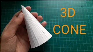 How to make cone with mountboard or cardboard / easyway to make cone with mountboard or cardboard