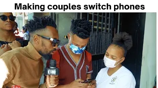 NiyaThembana Na? Ep45| Making couples switch phones| Cheating | Loyalty test