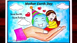 Best Earth Day Poster Drawing | Save Earth Save Environment drawing | World Earth Day Drawing Easy