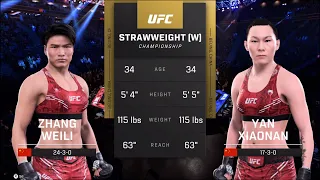 UFC 300: Zhang Weili vs. Yan Xiaonan - Title Fight 👊🤪