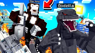 GODZILLA vs KING KONG BATTLE in MINECRAFT!