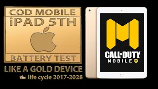 COD mobile gameplay on Apple iPad 5Th | Apple A9 | iOS COD Mobile | iPad 5Th A9 (2017) battery test