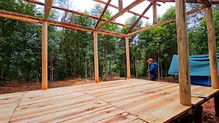 100 days of building a wooden cabin