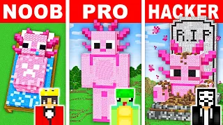 NOOB vs PRO: BIRTH TO DEATH HOUSE Build Challenge in Minecraft!