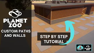 Planet Zoo Custom Paths And Walls Building Tutorial | Step By Step Guide |