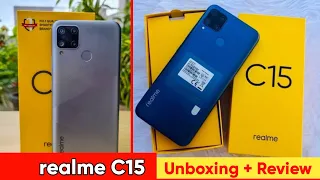 Realme C15 Unboxing & First look | 6000mAh Battery | Quad Camera |  18W quick Charge 🔥🔥