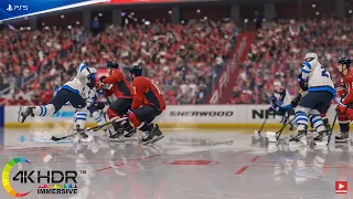 NHL 22 Jets Storm Back! Force OT Thriller! Washington Capitals vs Winnipeg Jets 4K! PS5 Gameplay