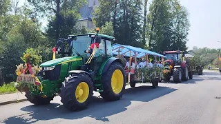 XXV Dożynki Województwa Małopolskiego - Korzenna - korowód dożynkowy - 20.08.2023