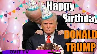HAPPY BIRTHDAY DONALD TRUMP VS JOE BIDEN - donald trump sings happy birthday to joe biden