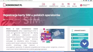 #476 Обязательная регистрация SIM карт в Польше.