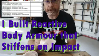 I made reactive stab-resistant body armour that stiffens under impact!