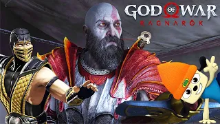 God of War Ragnarok PLAYSTATION ALL STARS REFERENCE and Mortal Kombat Reference