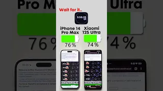 iPhone 14 Pro Max vs. Xiaomi 12S Ultra Battery Test🔋Subscribe for more 🫵🏼