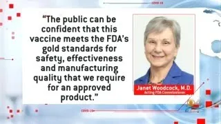 FDA Gives Pfizer's COVID Vaccine Its Full Approval