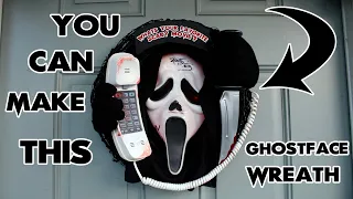 How to make a Ghostface wreath