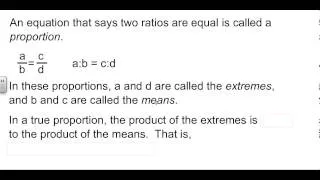 Geometry 7-1 Ratios and Proportions