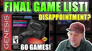 This Is DISAPPOINTING.. SEGA Genesis Mini 2 FULL 60 Game List REVEALED!