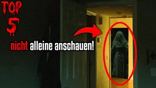 Top 5 GRUSELIGE Geistervideos die dir SCHLAFLOSE NÄCHTE bereiten