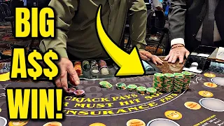 💥BOOOOOM! BIG Blackjack WIN in Las Vegas