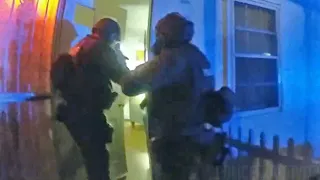 Bodycam Footage of SWAT Officer Shooting Armed Man During Narcotics investigation