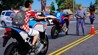 GTA V: MODS | PASSEI NA BLITZ COM MEUS AMIGOS DE AFRICA TWIN ROUBADA