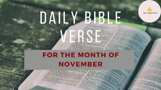 Daily Bible Verse, November 29, 2021