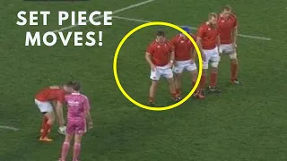 Satisfying Rugby Set Plays
