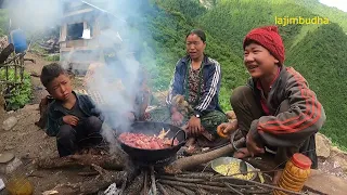 happy moment lunch time || lajimbudha ||