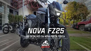 NOVA FAZER FZ25 ABS 2022 // A COR PRETA FOSCA VIROU A FAVORITA 😍⚫