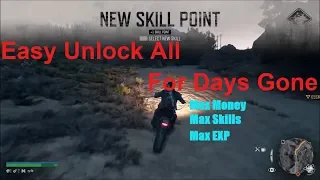 Easy Unlock Everything For Day Gone | Unlimited Money, Max Skills & Max EXP (Unlock Everything)