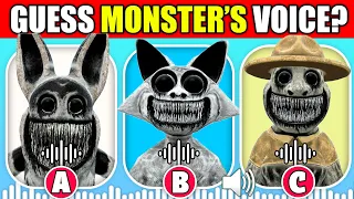 Guess the MONSTER'S VOICE | Zoonomaly Horror Game | Smile Cat, Zookeeper, Angry Cat