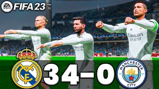 FIFA 23 - MESSI, RONALDO, MBAPPE, NEYMAR, ALL STARS | REAL MADRID 34-0 MAN CITY | UCL FINAL