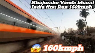 10 in 1 high speed semi train khajuraho Vande bharat 160kmph 😱 || gatiman Express || Bhopal Shatabdi