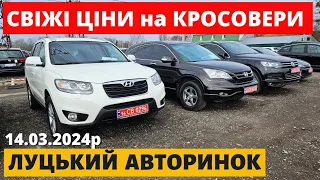 СВІЖІ ЦІНИ на КРОСОВЕРИ  // ЛУЦЬКИЙ АВТОРИНОК // 14.03.2024р. #автопідбір #кросовери  #автобазар