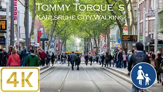 4K 10 Min  Walking Karlsruhe / Kaiserstraße / von Postgallerie nach Kreuzstraße