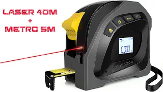 Laser meter 40 m and tape measure YOUNGDO. Review and test. ENG SUB