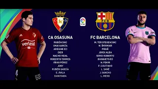 PES 2021 ML 20-21 La Liga Osasuna vs Barcelona Match 12