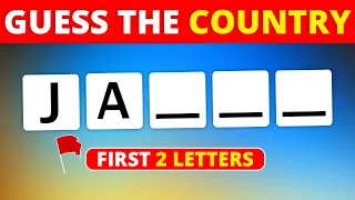 Guess The Countries By First 2 Letters 🌍 Country Quiz 🤔🗺️