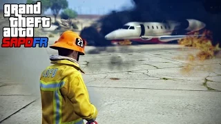 GTA 5 Roleplay - DOJ Fire 4 - Airplane Crash