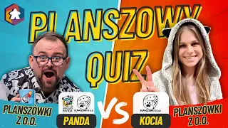 Planszowy QUIZ #14 - Kocia vs Panda - Planszówki Z O.O