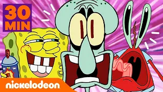 SpongeBob | Le BURLE più folli di SpongeBob 🤪 | Nickelodeon Italia