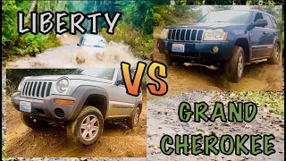 JEEP LIBERTY KJ VS JEEP GRAND CHEROKEE WK/ OFF ROAD DUAL TO THE DEATH!/ The winner is SHOCKING! EP34