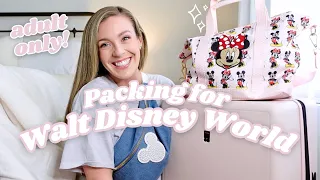 PACKING FOR WALT DISNEY WORLD | Packing Essentials + Outfits + Disney Makeup Bag | June 2023
