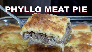 How to Make Crispy and Savory Egyptian Style Goulash (Phyllo Meat Pie) | جلاش | The Egyptian Cook