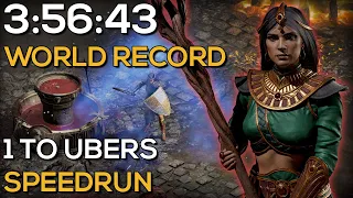 1 TO UBERS IN UNDER 4 HOURS - WORLD'S FASTEST LEVEL 1 TO UBERS SORCERESS SPEEDRUN EVER - 3:56:43 IGT