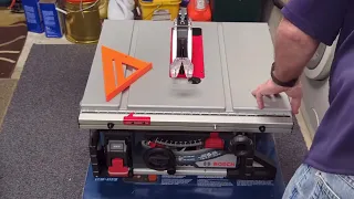 Bosch GTS18V 08N table saw, unboxing, first look.